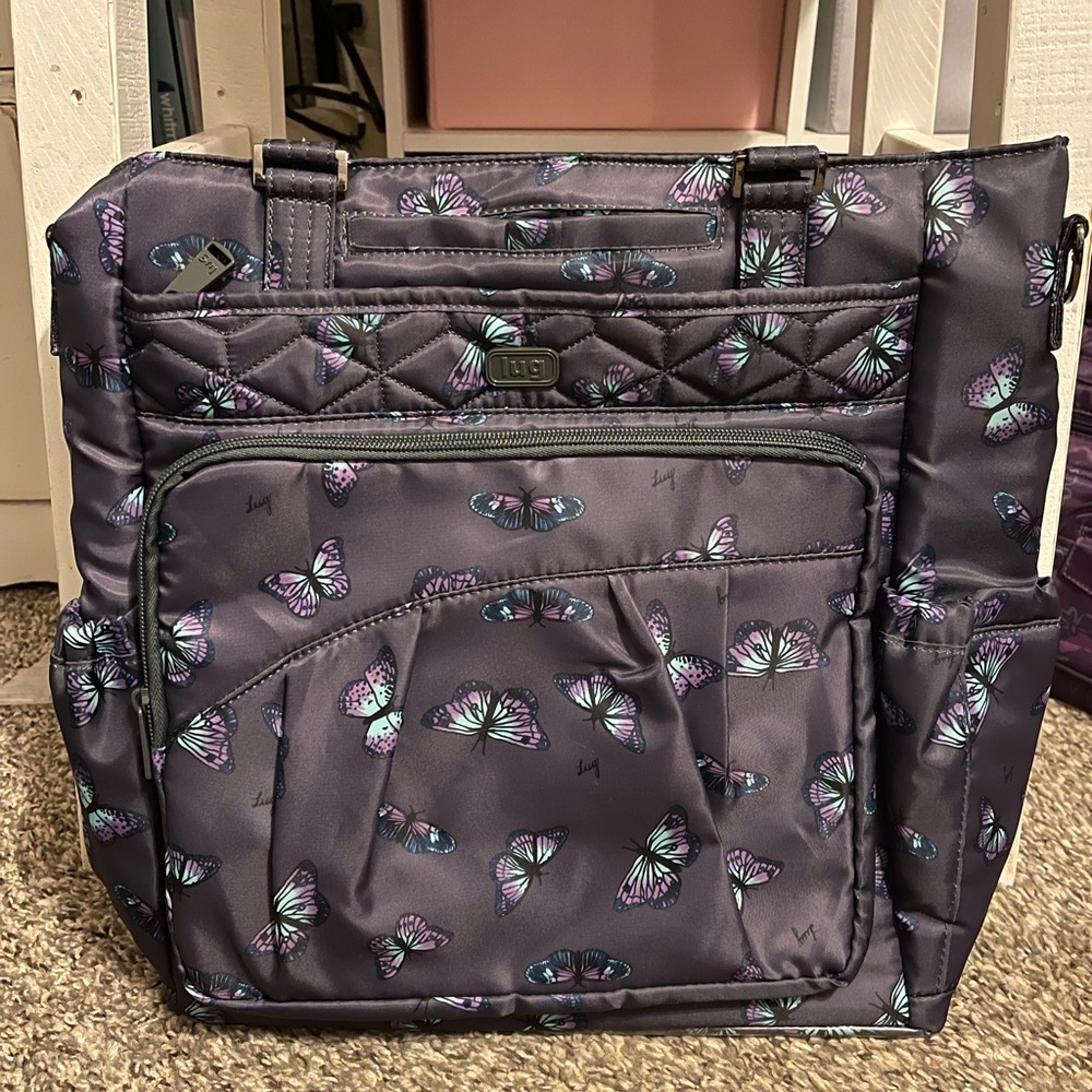 NWT Lug Ace tote in Butterfly Gray KOHLS EXCLUSIVE HTF RARE